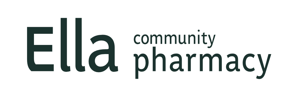 Ella community pharmacy - logo - dark green